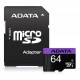 Memoria Micro Sd Adata 64 Gb C 10 Uhs-i 50 Mb/seg Factura Le (Entrega Inmediata)
