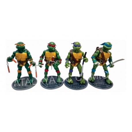 Muñecos De Las Tortugas Ninja Articulas Set X4 + Env (Entrega Inmediata)