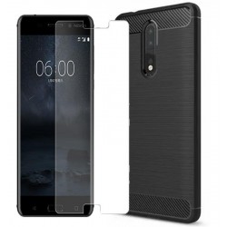 Carcasa Forro Estuche Nokia 8 + Vidrio Full Entrega Inmediat (Entrega Inmediata)