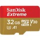 Memoria Sandisk Micro Sd Extreme 32 Gb 100 Mb/seg 4k U3 V30 (Entrega Inmediata)