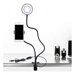 Aro De De Luz 9cm, Con Soporte Clip 3 Tipos De Luz, Control (Entrega Inmediata)