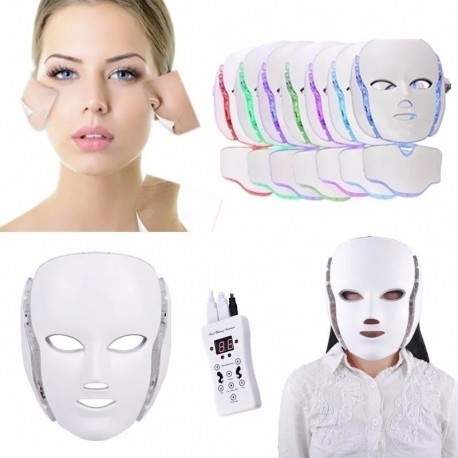 Mascara Con Cuello Led Fototerapia Facial (Entrega Inmediata)