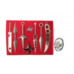Naruto Kunai Aldea Oculta De La Hoja Estuche Collar Llavero (Entrega Inmediata)