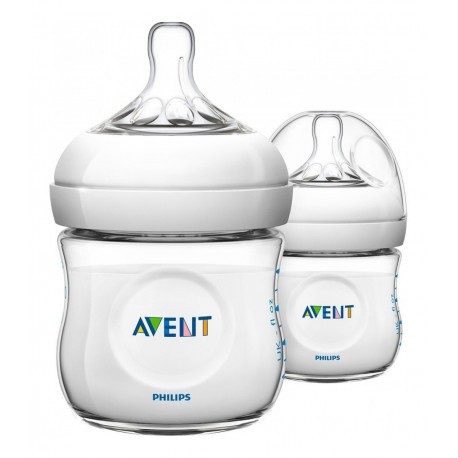Teteros Biberon Avent Natural 4oz X 2 Recien Nacidos 0m (Entrega Inmediata)
