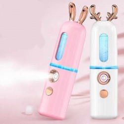 Vaporizador Facial Recargable Portátil Conejo Blanco (Entrega Inmediata)