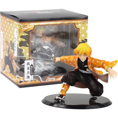 Kimetsu No Yaiba Demon Slayer Zenitsu Agatsuma Figura En Caj (Entrega Inmediata)
