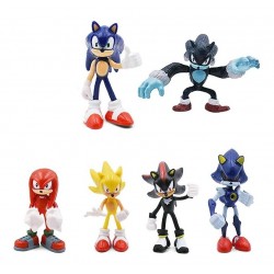 Sonic The Hedgehog Shadow Colección X 6 Figuras En Bolsa (Entrega Inmediata)