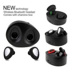 Par De Mini Auriculares Bluetooth K2 Estéreo + Cargador (Entrega Inmediata)