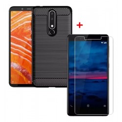 Funda Forro Estuche + Vidrio 2d Nokia 3.1/ 3.1 Plus (Entrega Inmediata)