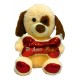Peluche Perro Con Hueso Te Amo 35 X 25cm (Entrega Inmediata)