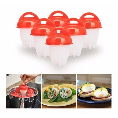 Asistente Cocina Silicona Para Huevos Cocidos Duro Practico (Entrega Inmediata)