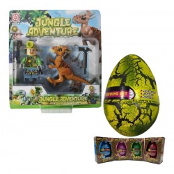 Dinosaurio Armable +huevo Magico Dinosaurio Crece En El Agua (Entrega Inmediata)