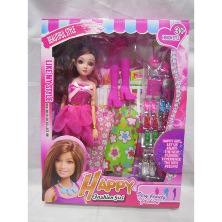 Muñeca Con Accesorios De Belleza Fashion Juguete Niña (Entrega Inmediata)