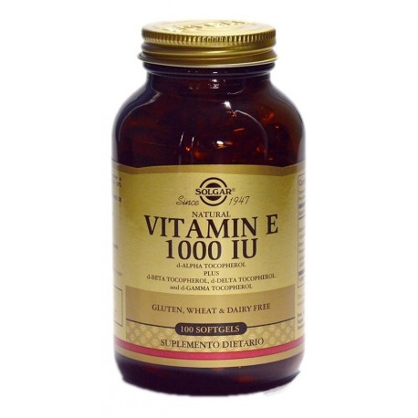 Vitamina E 1000 Iu X 100 Cap - Solgar Envio Ya (Entrega Inmediata)