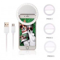 Aro De Luz Para Celular Foto Selfie Recargable Usb (Entrega Inmediata)