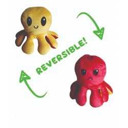 Pulpo Reversible De Peluche Suave Variedad De Colores (Entrega Inmediata)