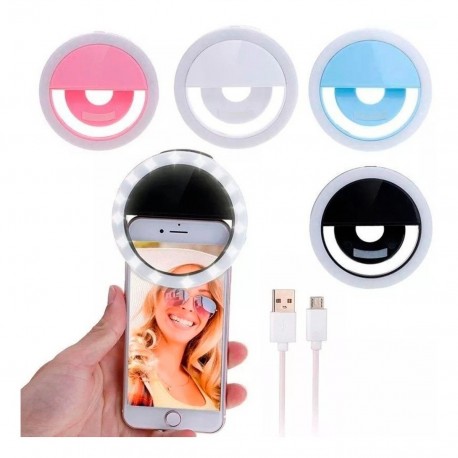 Aro Luz Selfie Recargable Para Celular Fotos Smartphone (Entrega Inmediata)