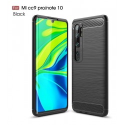 Funda Estuche Fibra Carbono Xiaomi Mi Note 10 + Vidrio (Entrega Inmediata)