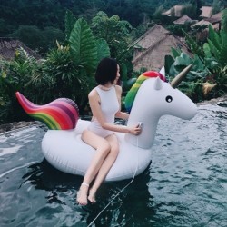 Flotador Piscina Jigante Unicornio 276cm X 100cm (Entrega Inmediata)