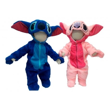 Disfraz Bebe Stich Niño Niña Tipo Peluche (Entrega Inmediata)
