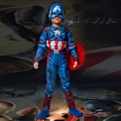 Disfraz Avengers Capitan America Musculos Halloween (Entrega Inmediata)