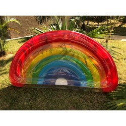 Flotador Piscina Jigante Arco Iris 190cm X 96cm (Entrega Inmediata)