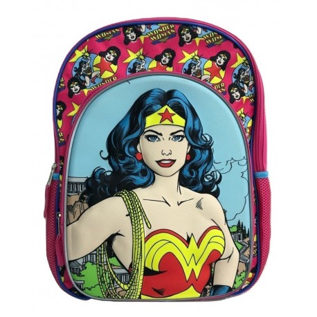 Maleta Morral Escolar Dc Comics Mujer Maravilla (Entrega Inmediata)