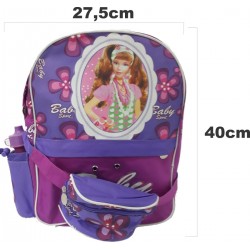 Maleta Morral Escolar Niñas Botilito, Canguro Y Cartuchera (Entrega Inmediata)