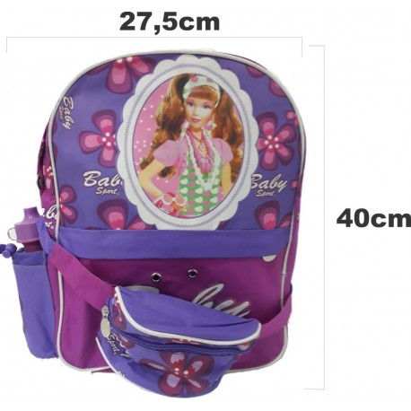Maleta Morral Escolar Niñas Botilito, Canguro Y Cartuchera (Entrega Inmediata)