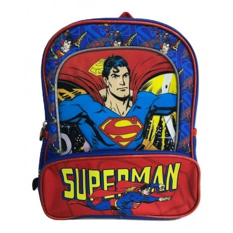 Morral Maleta Escolar Personajes Dc Comics Superman (Entrega Inmediata)