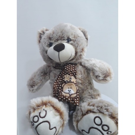 Peluche Oso Con Bufanda De 40 X 30 (Entrega Inmediata)