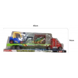 Carro Tractomula Niñera Con Animal En Jaula Juguete Niño (Entrega Inmediata)