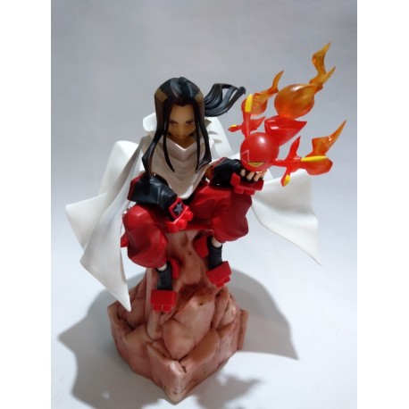 Shaman King Figura Hao Asakura Con El Espíritu De Fuego (Entrega Inmediata)