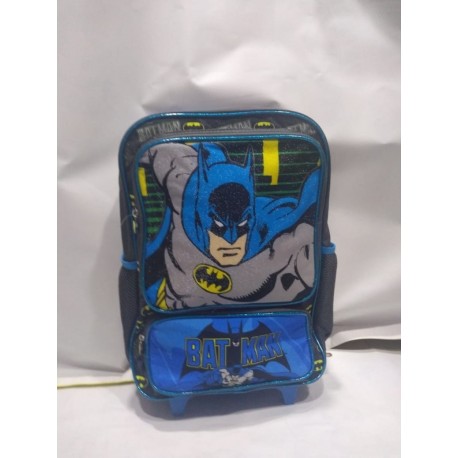Maleta Ruedas Morral Escolar Dc Comics Batman (Entrega Inmediata)