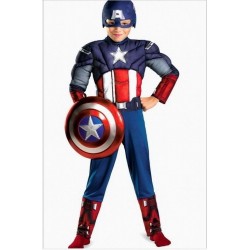 Disfraz Avengers Capitan America Musculos Halloween (Entrega Inmediata)
