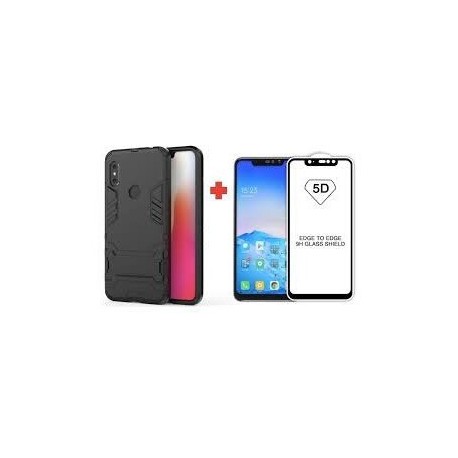Funda Antigolpes + Vidrio 5d Full Xiaomi Redmi Note 7 Pro (Entrega Inmediata)
