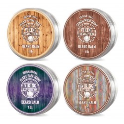 Set Balsamo Barba Viking Revolution 100% Natural X4 Unidades (Entrega Inmediata)