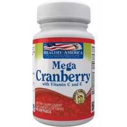 Mega Cranberry Arándanos 60 Softgels Healthy America (Entrega Inmediata)