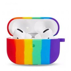 Estuche Forro Silicona AirPods Pro Arcoíris Lgbt Orgullo (Entrega Inmediata)