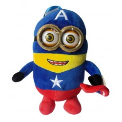 Minions Superhéroes. Capitán América. Con Sonido. 30 X 25 Cm (Entrega Inmediata)