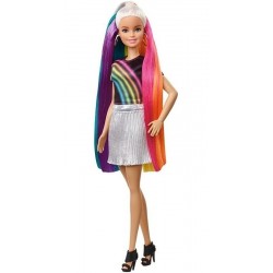 Muñeca Barbie Peinado De Arcoiris Incluye Accesorios Origina (Entrega Inmediata)