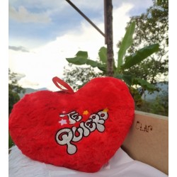Cojín Corazón. Peluche. 26 X 32 Cm (Entrega Inmediata)