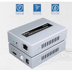 Kvm Extender Hdmi + Usb Teclado Y Mouse Hasta 120 Metros (Entrega Inmediata)