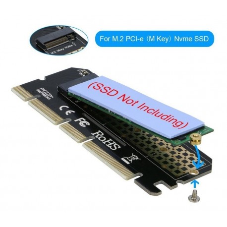 Adaptador Disco Solido M2 Nvme A Pci-express 4x 8x Y 16x (Entrega Inmediata)