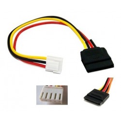 Cable De Poder Sata A 4 Pines Vh3.96 Mm Dvr Hikvision Dahua (Entrega Inmediata)