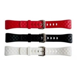 Correa Manilla Pulsera Inteligente S2 Negro-blanco-rojo (Entrega Inmediata)
