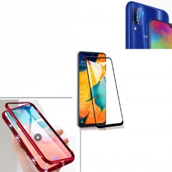 Kit Protector Magnético + Vidrio 6d + Lente Samsung A30 A20 (Entrega Inmediata)