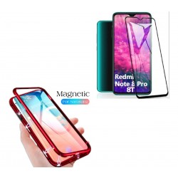 Case Funda Magnetico Xiaomi Redmi Note 8 Pro + Vidrio (Entrega Inmediata)