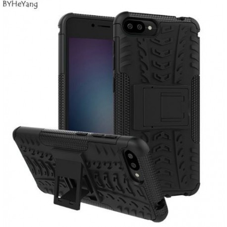 Kit Armadura Asus Zenfone Max Plus M1 Negro + Vidrio Negro (Entrega Inmediata)