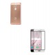 Kit Bumper Rosado + Vidrio 3d Blanco Huawei Nova Plus (Entrega Inmediata)